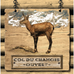 Interrupteur décoré col du chamois - Interrupteur simple