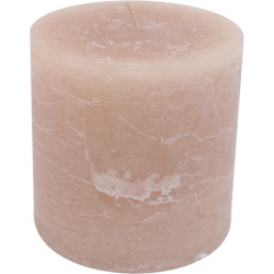 Bougie cylindrique 10x10cm - Beige