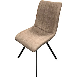 Chaise pieds métal mariott - Beige