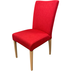 Chaise shanna fixe - Hip hop red | Pieds hêtre p17
