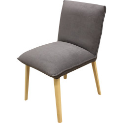 Chaise soft confort sans accoudoirs - Mystic 69-taupe | Pieds hêtre p17
