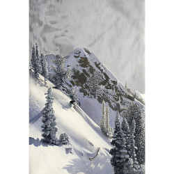 Tableau vue du télésiège - 60x90