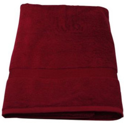 Drap de bain Eponge uni - Rouge castille