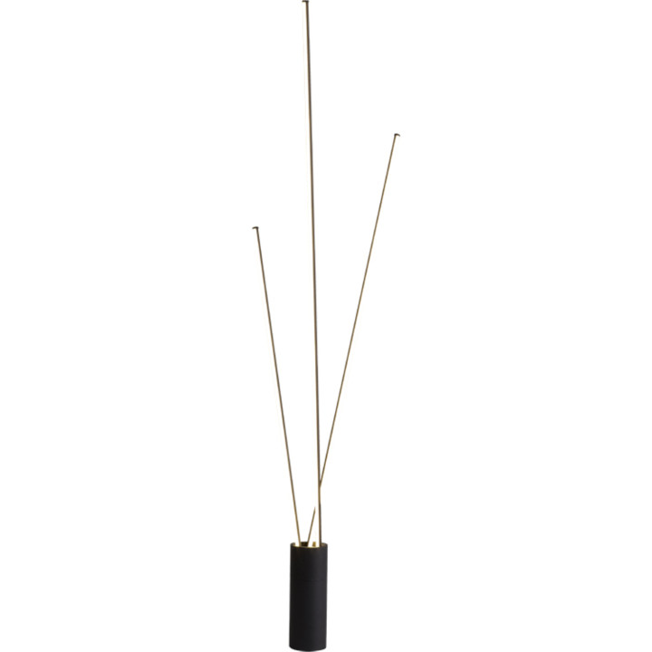 Lampadaire pot barres led