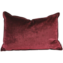 Coussin velluto - Aubergine | 35x50 | Petit rectangle