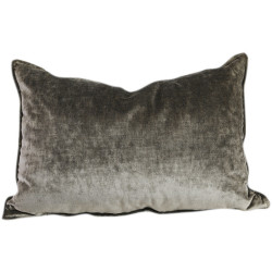 Coussin velluto - Taupe | 35x50 | Petit rectangle