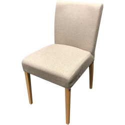 Chaise shanna déhoussable - Orlando silver | 46x84x63 | Pieds hêtre p17