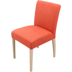 Chaise shanna déhoussable - Hip hop orange | 46x86x60 | Pieds chêne e11