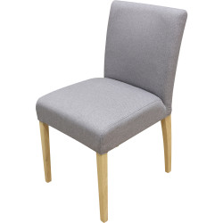 Chaise shanna déhoussable - Orlando grey | 46x86x60 | Pieds chêne e17