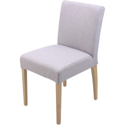 Chaise shanna déhoussable - Orlando silver | 46x86x60 | Pieds chêne e11