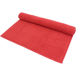 Tapis de bain Eponge uni - Rouge amour | 50x80
