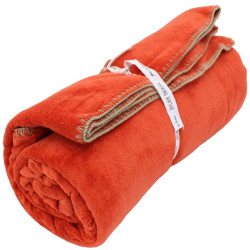 Plaid bien au chaud Bien au chaud - Orange bruni
