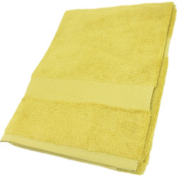 Drap de bain Eponge uni - Jaune sesame