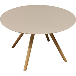 Table basse pieds chêne et plateau fenix - Fenix castoro ottawa | 60x35