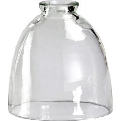 Abat jour verre soufflé clochette - Transparent | 15x17