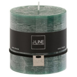 Bougie cylindrique 10x10cm - Vert sapin
