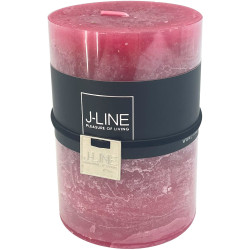 Bougie cylindrique 7x10cm - Fuchsia
