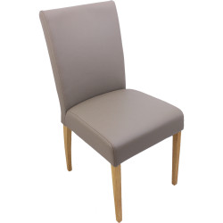 Chaise shanna fixe - Sotega cendre | Pieds chêne e01