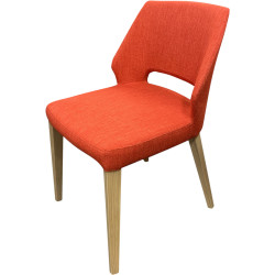 Chaise lena - Hip hop orange | Pieds chene e11