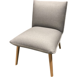 Chauffeuse soft sans accoudoirs - Orlando grey / orlando silver | Pieds hêtre p17