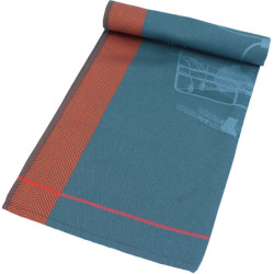 Torchon jacquard Passe-montagne - Blue