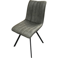 Chaise pieds métal mariott - Anthracite