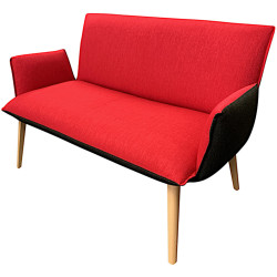 Banquette 2 places soft confort - Hip hop red / hip hop antrhacite