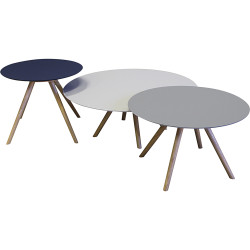 Ensemble de trois tables basses fenix - Arizona / grigio londra / blue