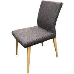 Chaise déhoussable en tissu pure - Orlando cacao