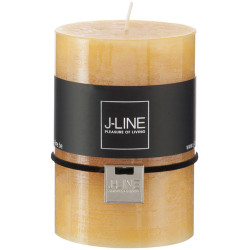 Bougie cylindrique ocre - 5x7.5
