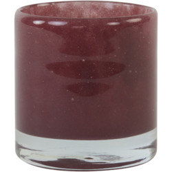 Photophore verre aubergine - 10x10